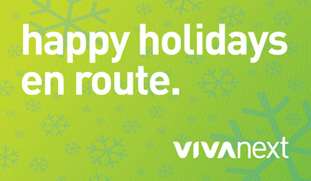 Happy Holidays enroute, from vivaNext