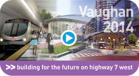 click here to see the video of 2014 Vaughan rapidway construction